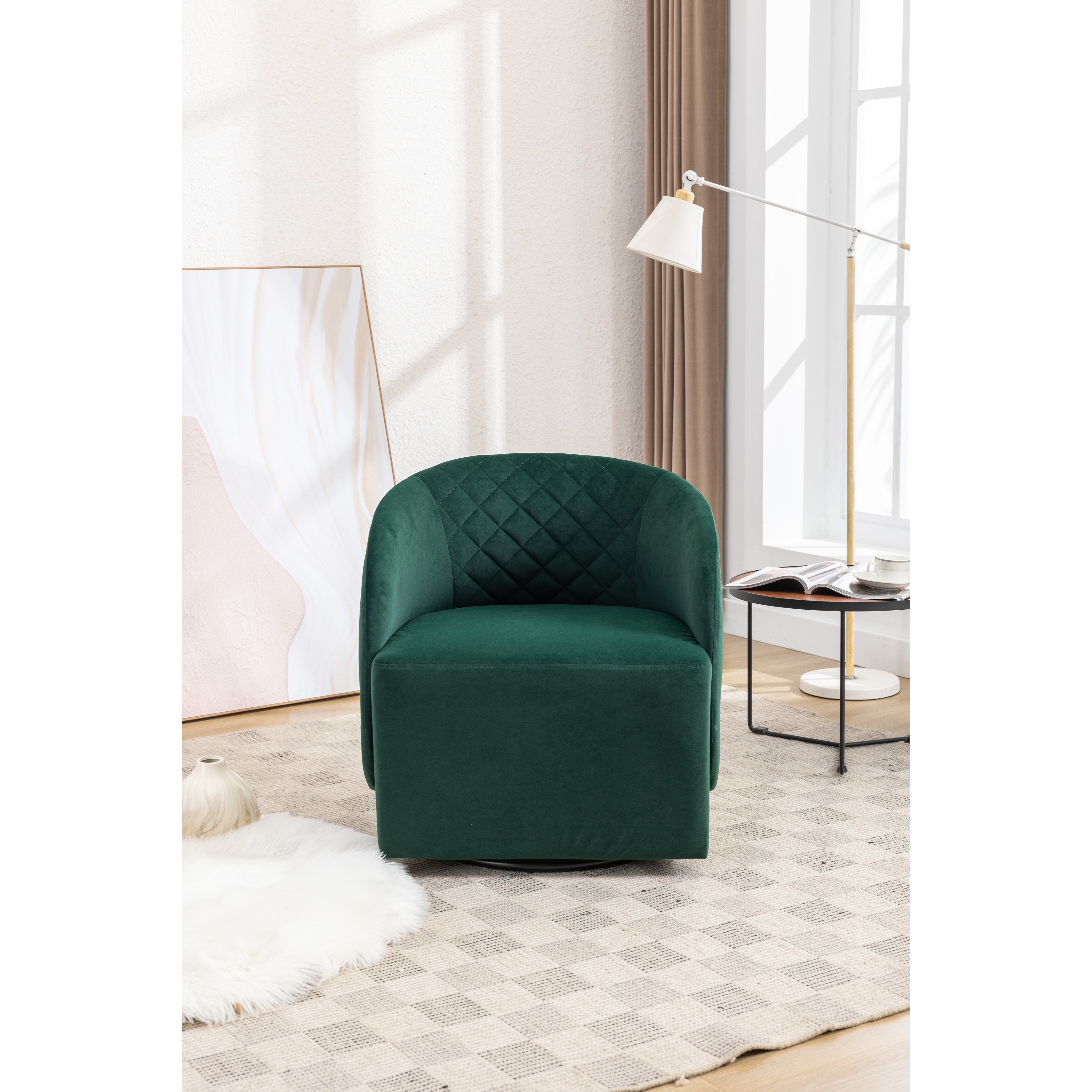 Velvet chair 2025 swivel