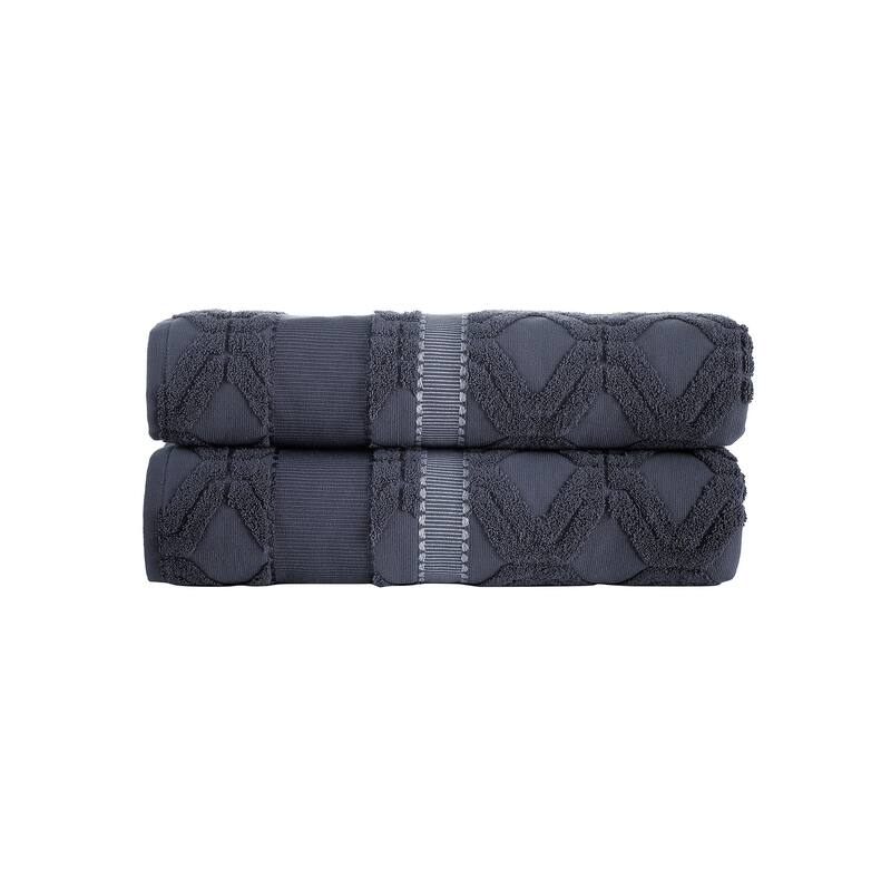Brooks Brothers Large Square 2 pcs Bath Sheets