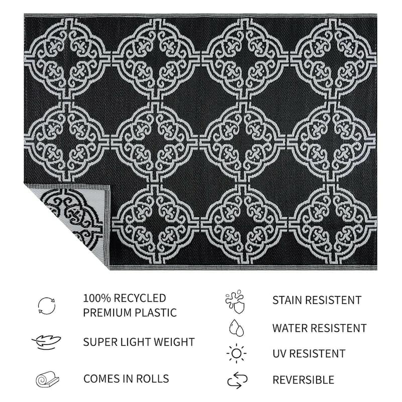 Marrakech Design 100% Eco-friendly Lightweight Plastic Outdoor Mat/Rug