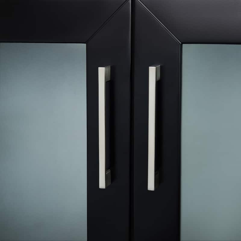 Vanity Art 48-Inch Single Sink Bathroom Vanity Set 5 Dove-Tailed Drawers 2 Cabinets 1 Shelf Soft-Closing Doors with Free Mirror