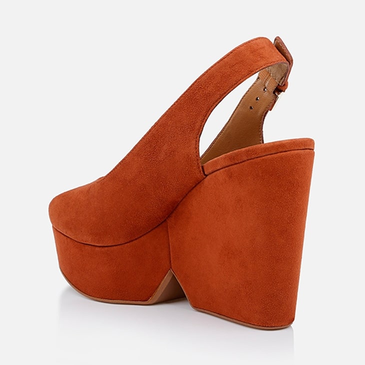 Clergerie Dylan Suede Platform Wedge