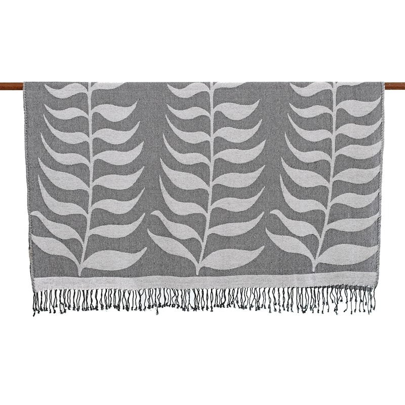 Novica Handmade Eternal Foliage Cotton Throw