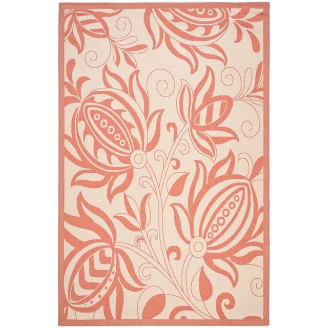 SAFAVIEH Courtyard Leatrice Indoor/ Outdoor Patio Backyard Rug