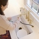 preview thumbnail 9 of 12, Eden Crisp White Fireclay 31" Single Bowl Undermount Kitchen Sink and Drain - 31.25 x 18 x 8.5