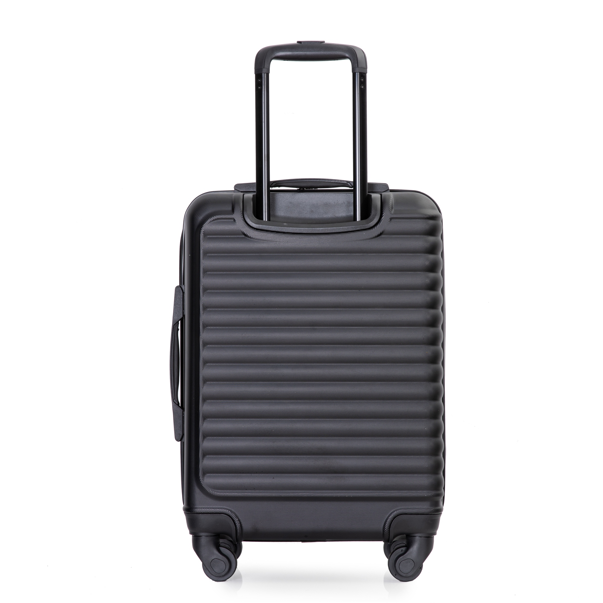 20 Carry on Luggage Lightweight Suitcase and Spinner Wheels Black