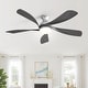 preview thumbnail 37 of 67, 52"/66" Inch Ceiling Fan with Light,APP and Remote Control, Low Profile,Smart Optional