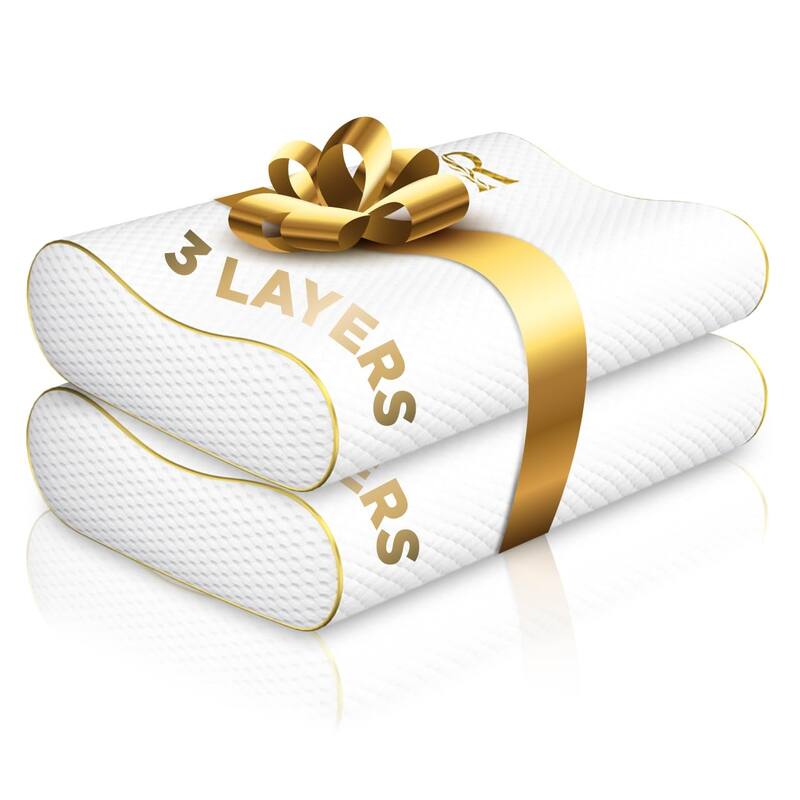 Royal Therapy Memory Foam Pillow for Neck & Shoulder Support