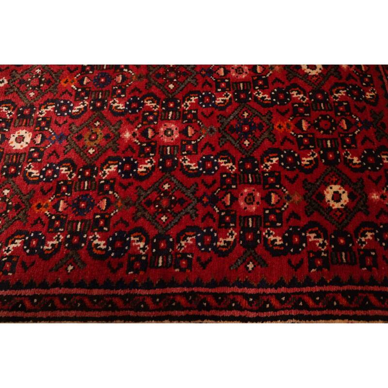 ECARPETGALLERY Hand-knotted Andelz Red Wool Rug - 2'8 x 12'10