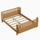 preview thumbnail 16 of 34, Full or Twin Size Wood Low Profile Kids Platform Bed Frame with Rails