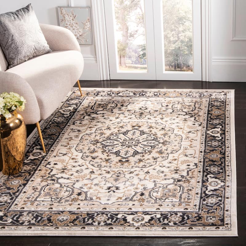 SAFAVIEH Lyndhurst Armida Traditional Oriental Rug - 4' x 6' - Cream/Navy