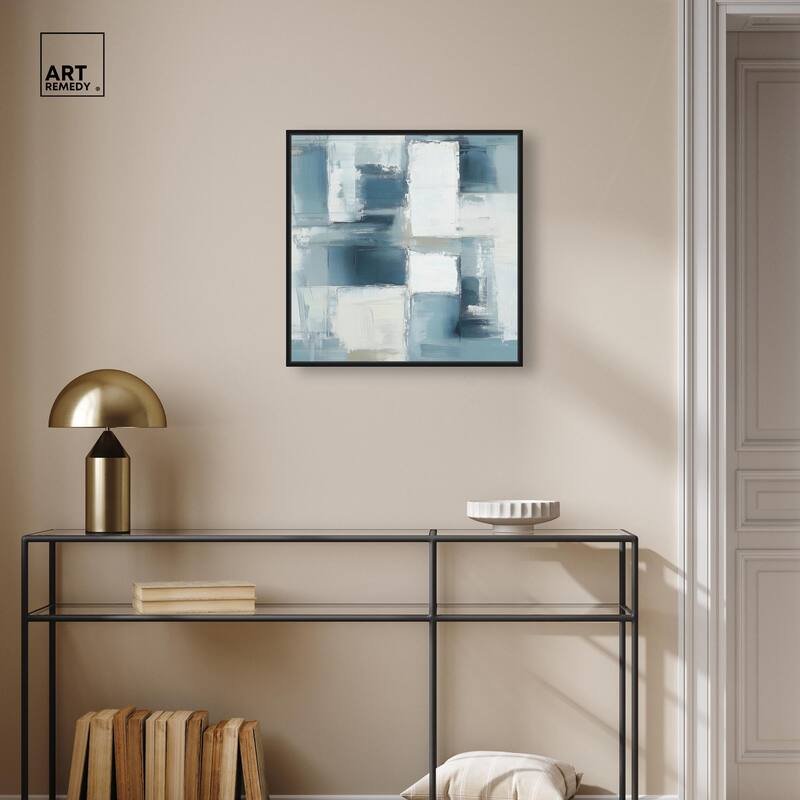 Deconstructed Blue I Canvas by Art Remedy