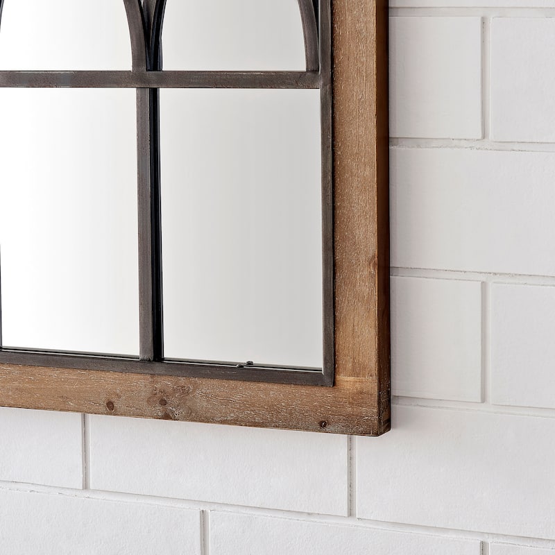 FirsTime & Co. Brown Grand Haven Arch Mirror, Wood