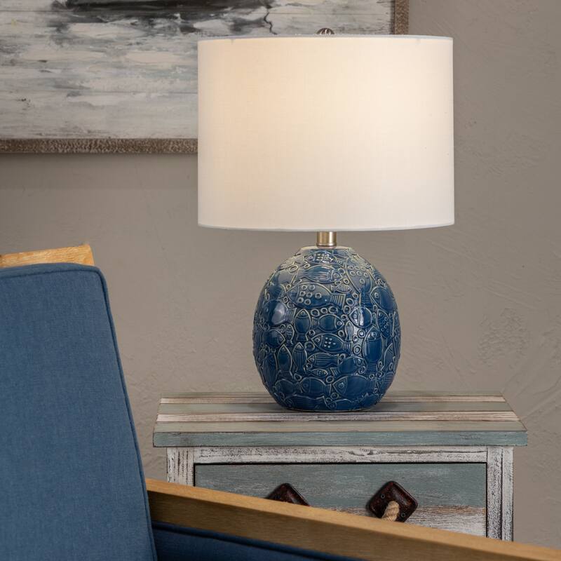 Tide Blue Ceramic Fish Lamp On Sale Bed Bath & Beyond 31946592