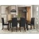 preview thumbnail 41 of 111, WYNDENHALL Normandy Transitional Parson Dining Chair (Set of 2) - 18.1"w x 18.5" d x 39.4" h Distressed Black
