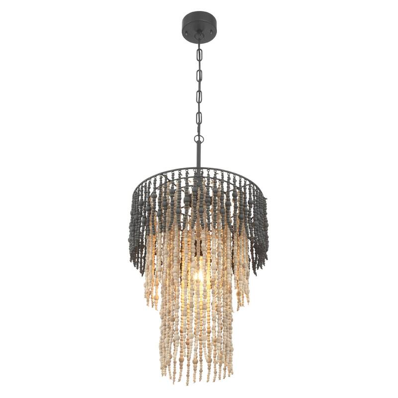 Beaded 3-Tier Chandelier