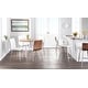 preview thumbnail 12 of 28, Mason Contemporary Swivel Counter Stool Upholstered in Faux Leather (Set of 2) - N/A