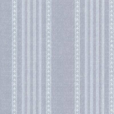Adria Blue Jacquard Stripe Wallpaper - 20.5in x 396in x 0.025in
