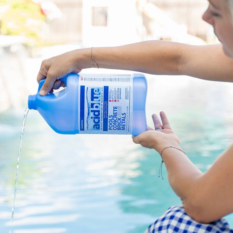 Champion Acid Blue Muriatic Acid for Removal of Stains on Driveways (2 Pack) - 19