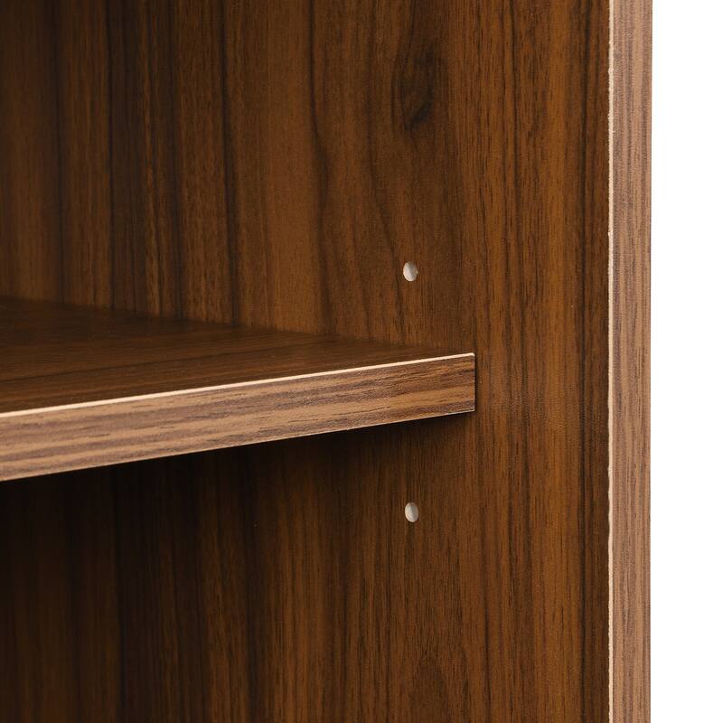 Farmhouse TV Stand for TVs up to 75 Inches, Sliding Doors TV Cabinet TV Console Table for Living Room