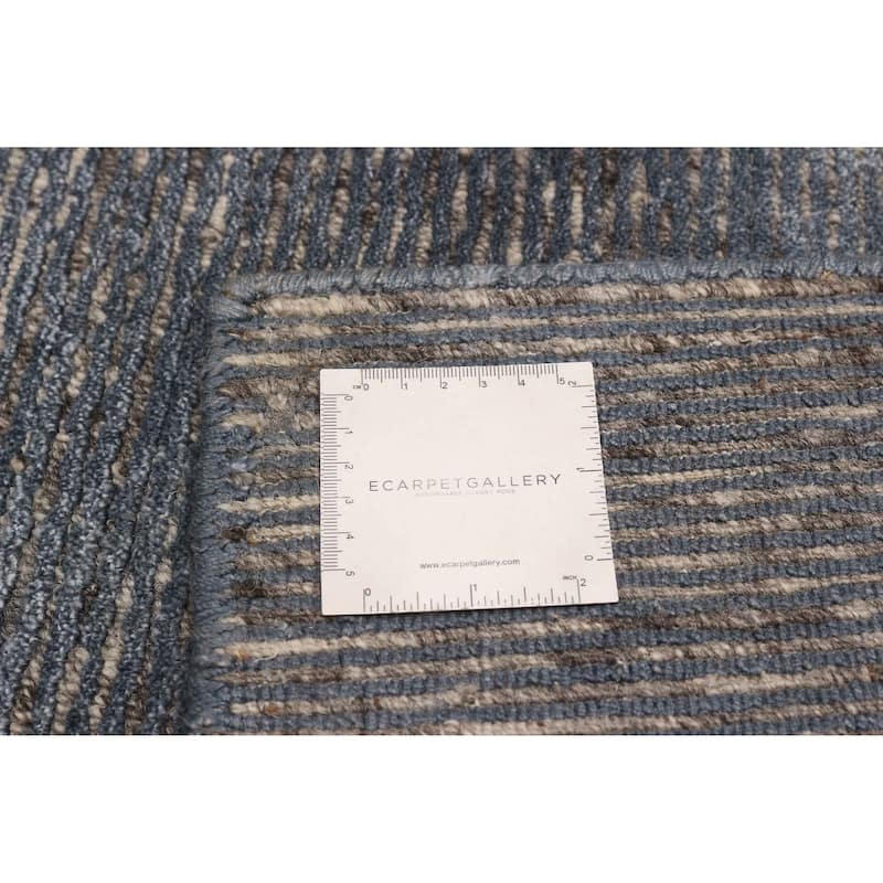 ECARPETGALLERY Hand-knotted Loreto Grey Silk Rug - 11'6 x 14'6
