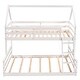 preview thumbnail 20 of 18, Twin over Full House Bunk Bed with Built-in Ladder, White