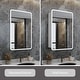 preview thumbnail 27 of 37, Artemis Aluminum Recessed/Surface Mount Bathroom Medicine Cabinet with Mirror and Lights, Dimmable, Anti-Fog, Adjustable Shelf