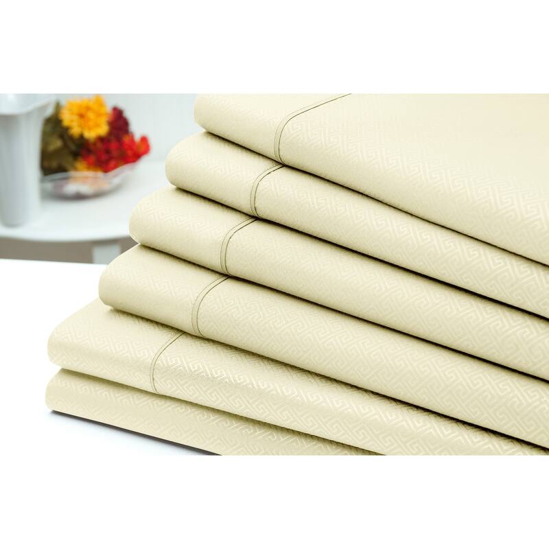 US Army 6 Piece Embossed Greek Key Sheet Set