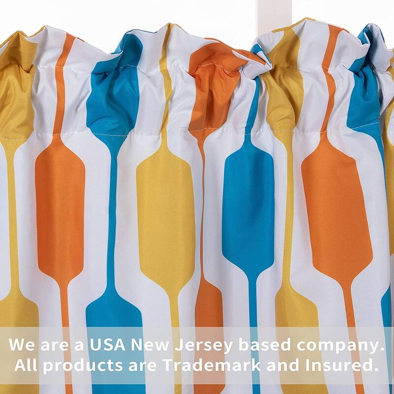 DriftAway Riley Geo Lined Window Curtain Valance