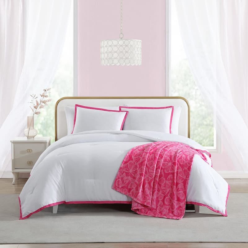 Betsey Johnson Signature Hotel Solid Comforter Bonus Set