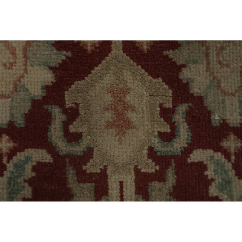 Hand Knotted Oriental 100% Wool Carpet Traditional All-Over Oranges & Rust Ziegler Area Rug - 3' 11'' X 2' 0''