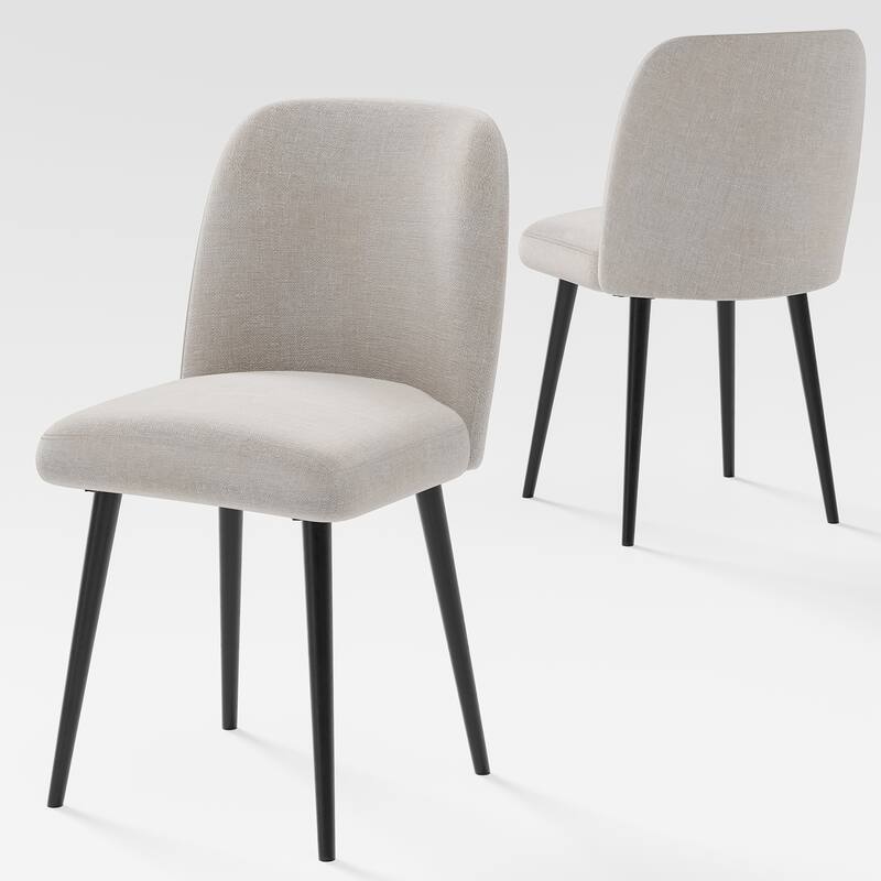 Solid Wood Dining Chairs(Set Of 2) - 23*19*32 - Beige