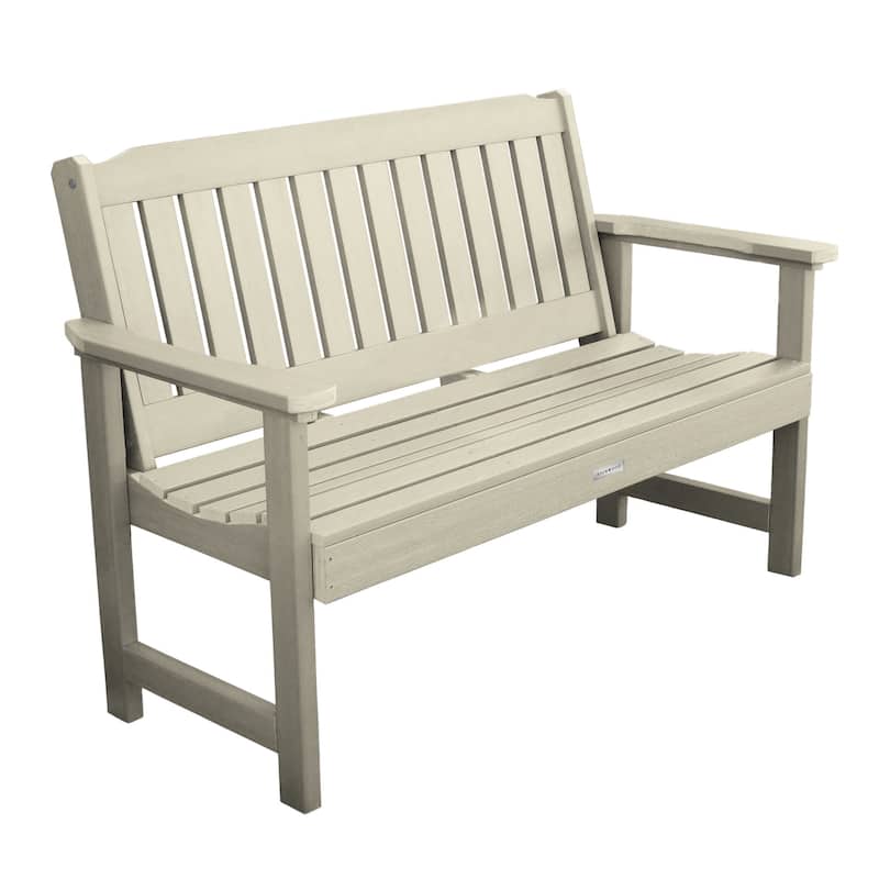 HIGHWOOD Lehigh 5-foot Eco-friendly Synthetic Wood Garden Bench - Whitewash
