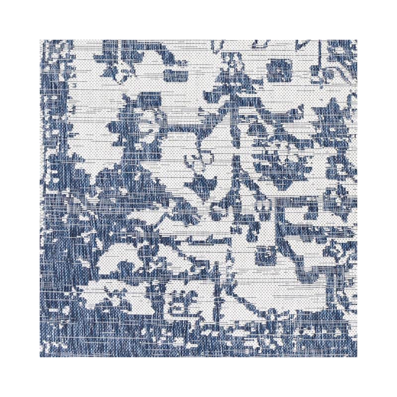 Livabliss Eagean Updated Traditional Medallion Indoor / OutdoorArea Rug