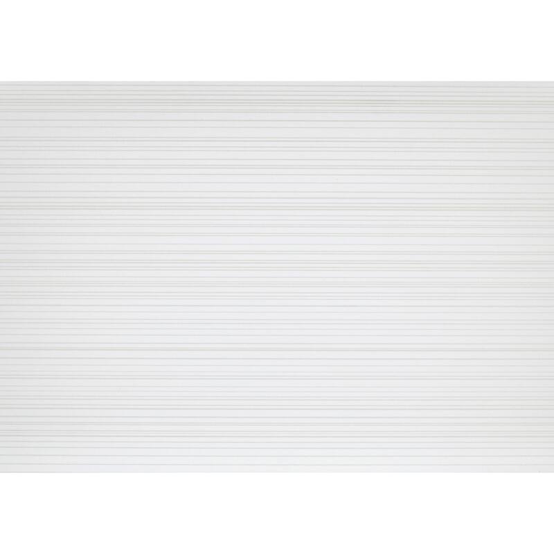 Sleek White Finish Platform Bed with Black Line Detailing - Available in Twin, Full, Queen, King Sizes