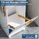 preview thumbnail 24 of 24, VECELO Tilt Out Laundry Hamper Cabinet with Laundry Baskets Hamper Bathroom Storage Cabinet Laundry Cabinet with Drawer