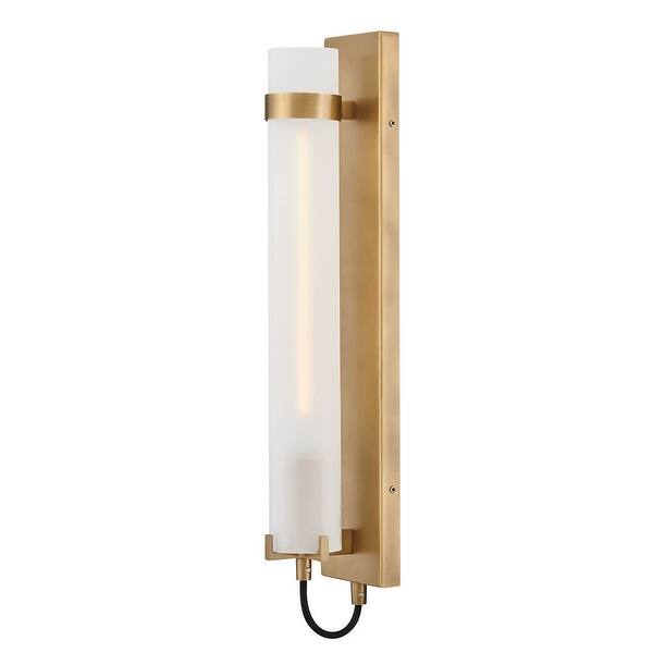 slide 1 of 1, Hinkley Lighting 37852-WH Ryden 24" Tall Wall Sconce Heritage Brass