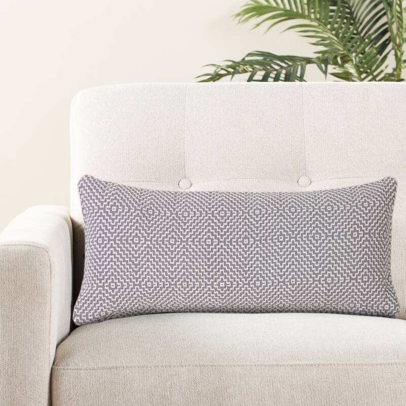 Sevita Diamond Delight Woven Geometric Throw Pillow