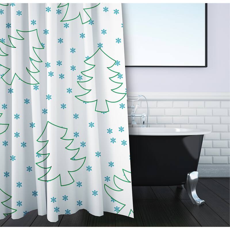 Tree Outlines Shower Curtain