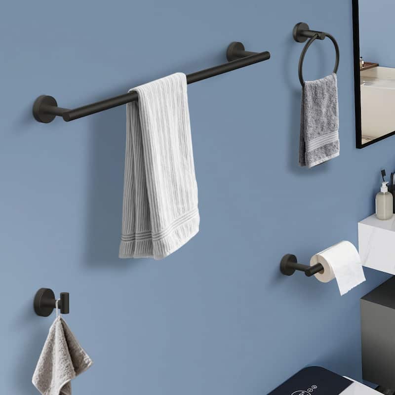 Topcraft Wall Mounted Stainless Steel Bathroom 8 Piece Hardware Set