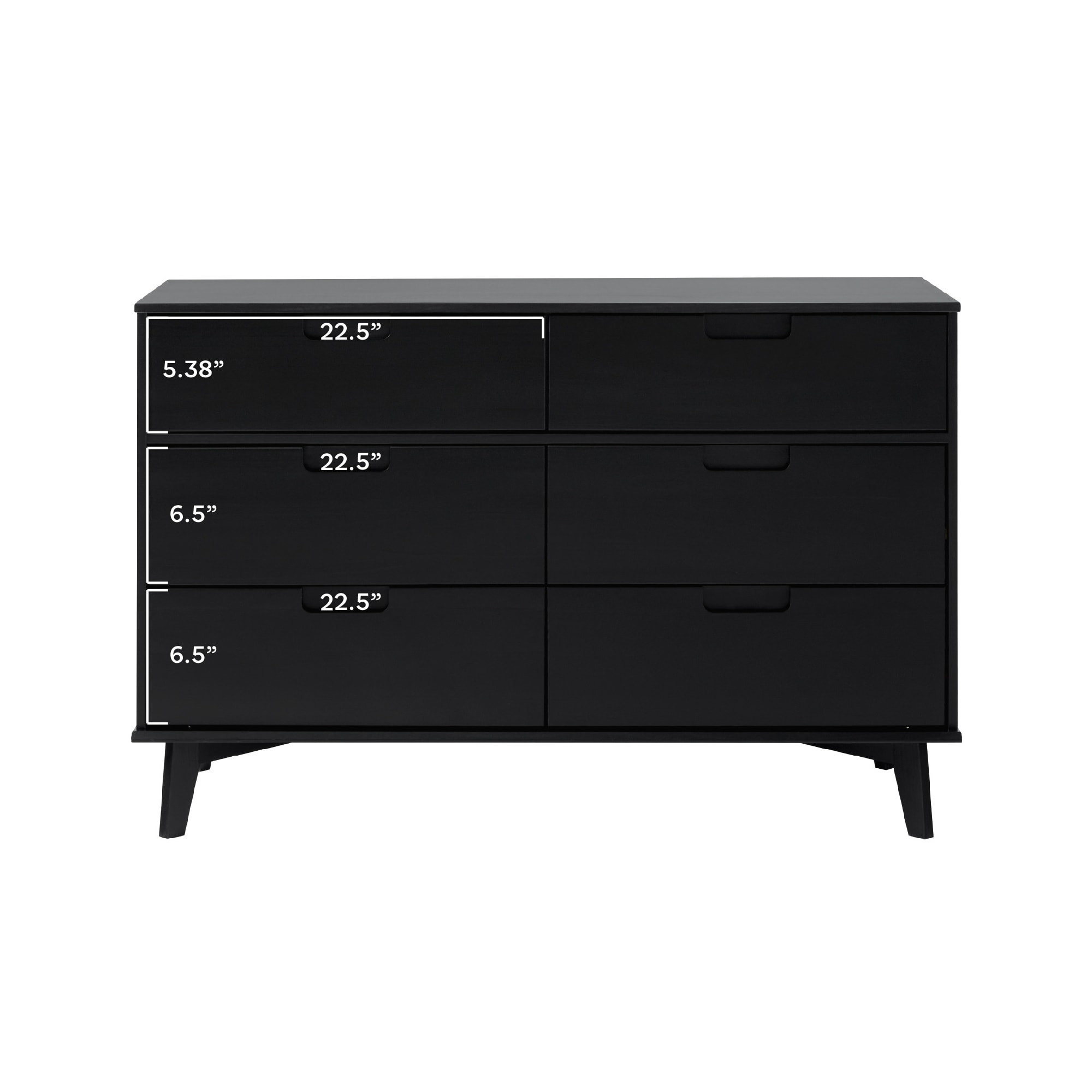 black mid century dresser 63" Black 9 Drawer Dresser With Wood Grain Finish, Soft Closing Metal  Slides, Mid Century Wood Dresser For Bedroom