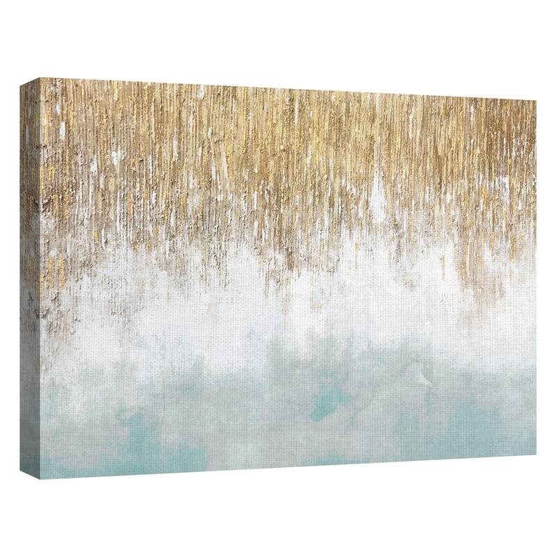 Sage Blue Shimmer by Willowbrook Fine Art Canvas Art Print