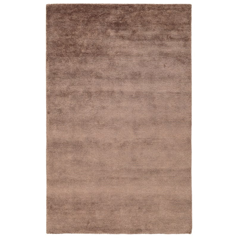 Terra by Obeetee Hue Solid Rug - Brown - 5' x 8'
