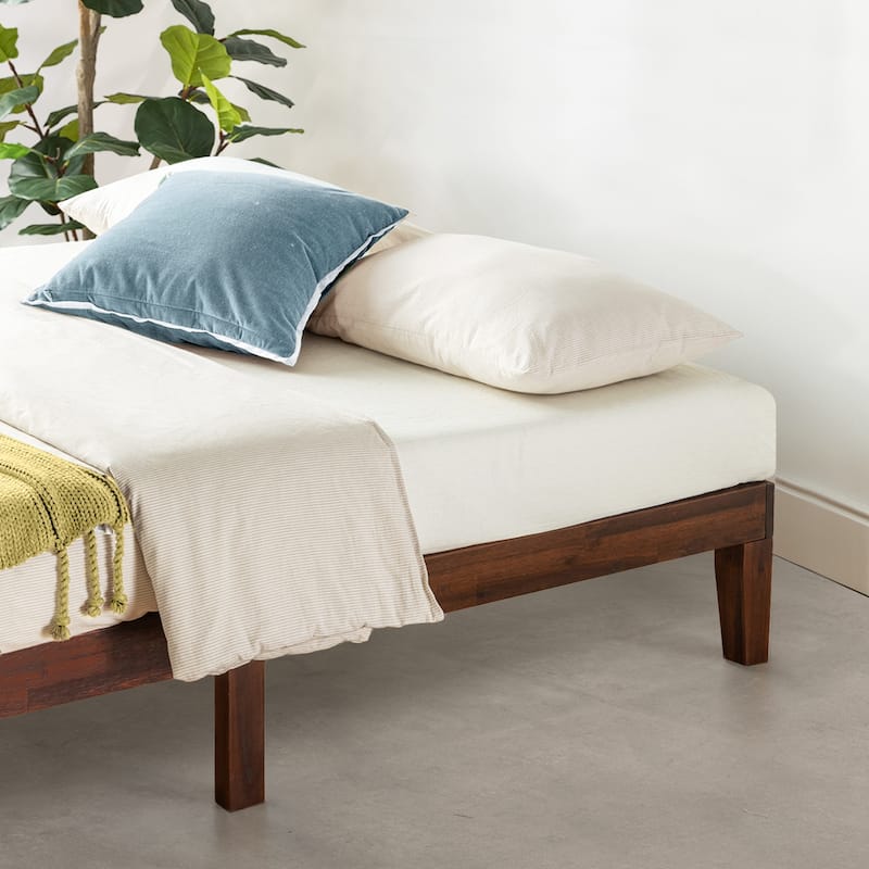 12" Classic Solid Wood Platform Bed Frame