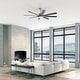 preview thumbnail 5 of 67, 52" Noiseless Ceiling Fan with Integrated LED Light Blades Reversible and Remote Control, Smart Optional