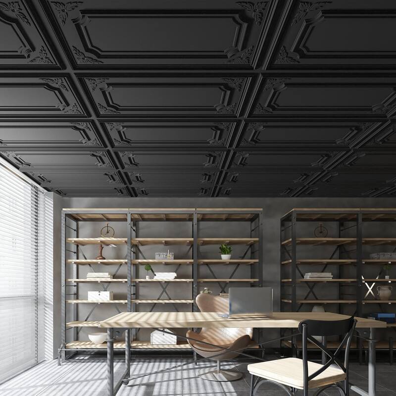 Art3d 12-Pack 24"x48" PVC 3D Wall Panel & Drop Ceiling Tiles, Cover 96 Sq.Ft.