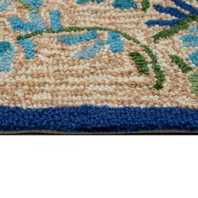 Liora Manne Frontporch Flora Bee Indoor/Outdoor Rug