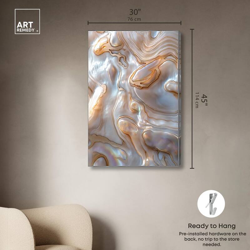 Fluid Preciousness I Canvas by Art Remedy, Gallery Wrapped