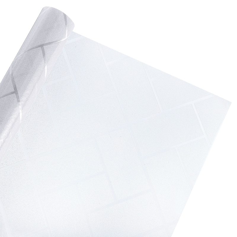 Window Privacy Film, Non-Adhesive Static Window Clings, White