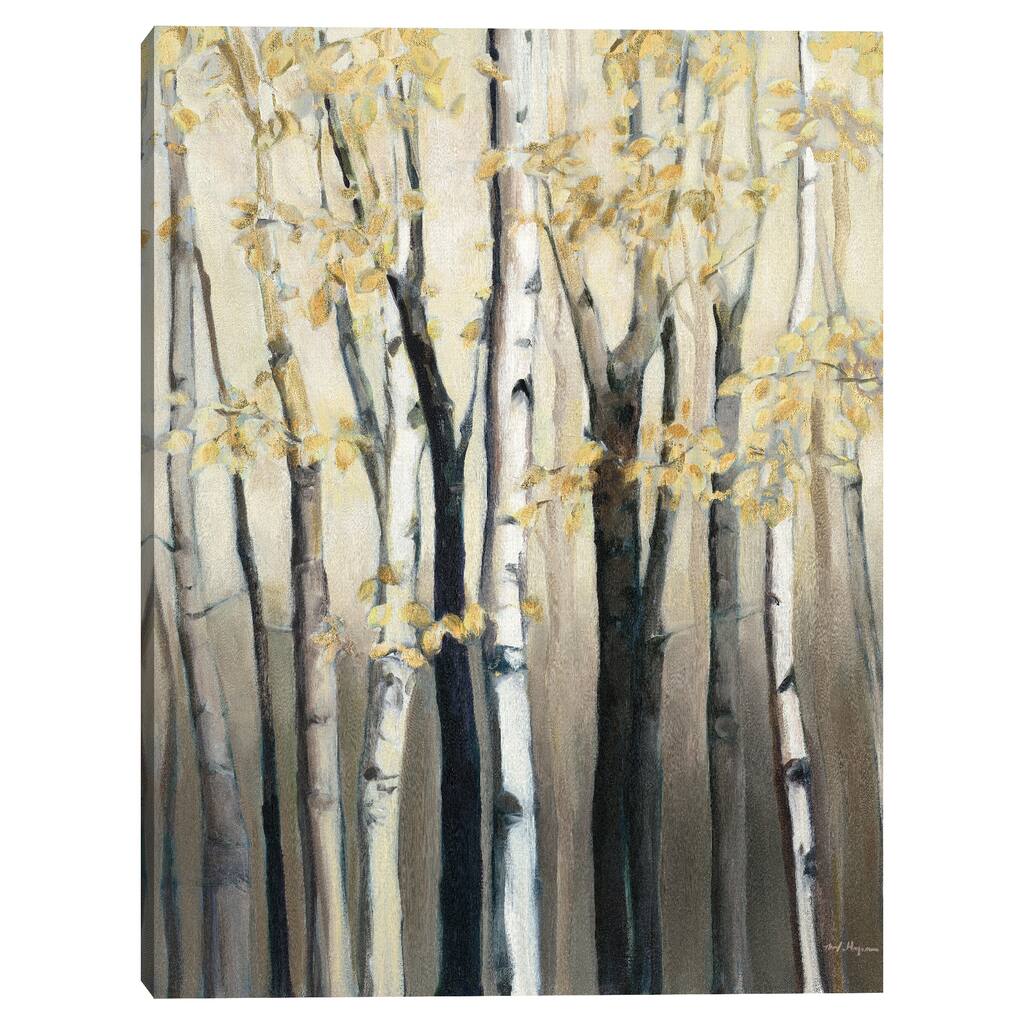 Golden Birch I by Marilyn Hageman Canvas Art Print