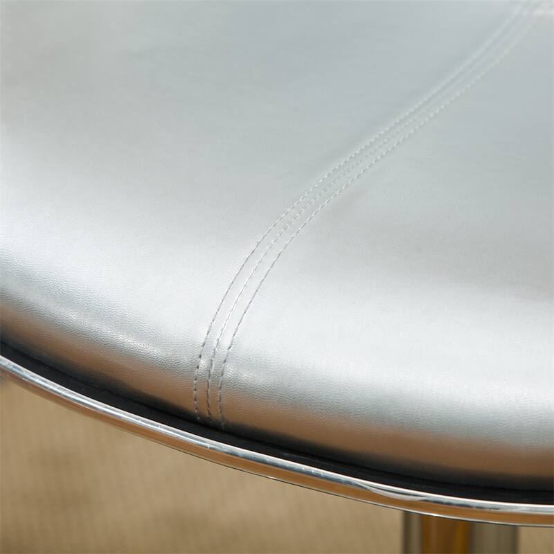 Upholstery Airlift Adjustable Swivel Barstool w/Chrome Base,Set of 2